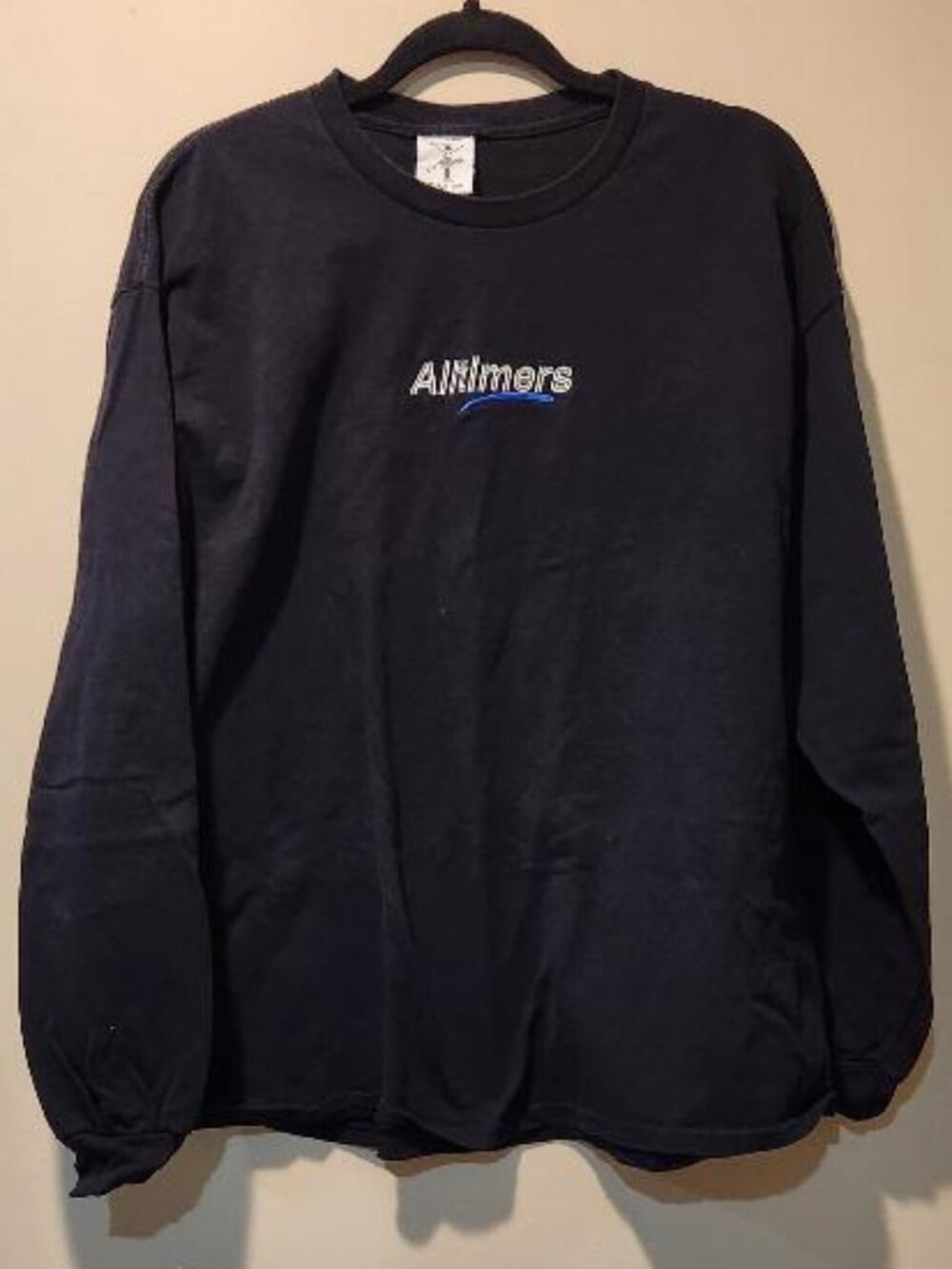 Alltimers Centered Estate Embroidered Men's Long Sleeve Shirt